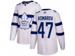Toronto Maple Leafs #47 Leo Komarov White Authentic 2018 Stadium Series Stitched NHL Jersey