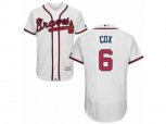 Atlanta Braves #6 Bobby Cox White Flexbase Authentic Collection MLB Jersey