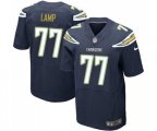 Los Angeles Chargers #77 Forrest Lamp Elite Navy Blue Team Color Football Jersey
