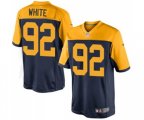 Green Bay Packers #92 Reggie White Limited Navy Blue Alternate Football Jersey