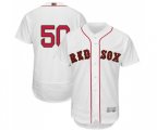 Boston Red Sox #50 Mookie Betts White 2019 Gold Program Flex Base Authentic Collection Baseball Jersey