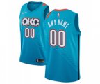 Oklahoma City Thunder Customized Swingman Turquoise Basketball Jersey - City Edition