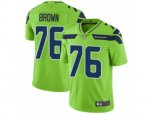 Seattle Seahawks #76 Duane Brown Limited Green Rush Vapor Untouchable NFL Jersey