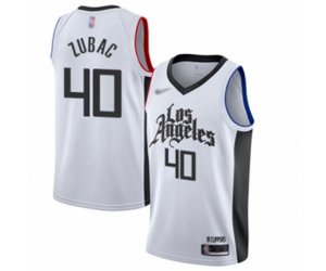 Los Angeles Clippers #40 Ivica Zubac Authentic White Basketball Jersey - 2019-20 City Edition