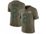 Green Bay Packers #2 Mason Crosby Limited Olive 2017 Salute to Service NFL Jersey