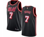 Miami Heat #7 Goran Dragic Swingman Black Black Fashion Hardwood Classics Basketball Jersey