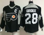 Philadelphia Flyers #28 Claude Giroux Black Practice Stitched NHL Jersey