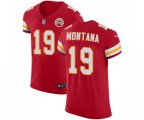 Kansas City Chiefs #19 Joe Montana Red Team Color Vapor Untouchable Elite Player Football Jersey