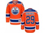 Edmonton Oilers #29 Leon Draisaitl Authentic Orange Third NHL Jersey