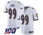 Baltimore Ravens #99 Matt Judon White Vapor Untouchable Limited Player 100th Season Football Jersey