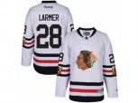 Chicago Blackhawks #28 Steve Larmer Authentic White 2017 Winter Classic NHL Jersey