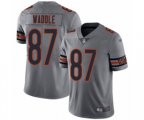 Chicago Bears #87 Tom Waddle Limited Silver Inverted Legend Football Jersey