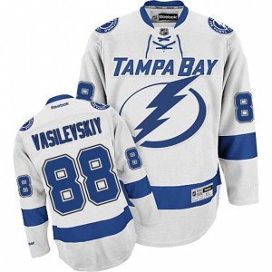 Tampa Bay Lightning #88 Andrei Vasilevskiy Authentic White Away NHL Jersey