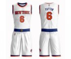 New York Knicks #6 Elfrid Payton Swingman White Basketball Suit Jersey - Association Edition