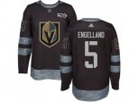 Vegas Golden Knights #5 Deryk Engelland Black 1917-2017 100th Anniversary Stitched NHL Jersey