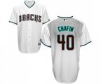 Arizona Diamondbacks #40 Andrew Chafin Replica White Capri Cool Base Baseball Jersey