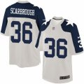 Dallas Cowboys #36 Bo Scarbrough Limited White Throwback Alternate NFL Jersey