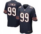 Chicago Bears #99 Aaron Lynch Game Navy Blue Team Color Football Jersey