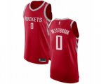 Houston Rockets #0 Russell Westbrook Authentic Red Basketball Jersey - Icon Edition