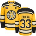 CCM Boston Bruins #33 Zdeno Chara Premier Gold Winter Classic Throwback NHL Jersey