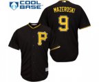 Pittsburgh Pirates #9 Bill Mazeroski Replica Black Alternate Cool Base Baseball Jersey