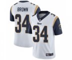 Los Angeles Rams #34 Malcolm Brown White Vapor Untouchable Limited Player Football Jersey
