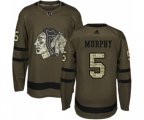 Chicago Blackhawks #5 Connor Murphy Authentic Green Salute to Service NHL Jersey
