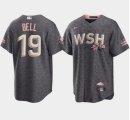 Washington Nationals #19 Josh Bell 2022 Grey City Connect Cherry Blossom Cool Base Stitched Jersey