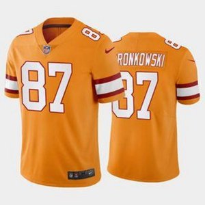 Tampa Bay Buccaneers #87 Rob Gronkowski Orange Vapor Untouchable Limited Stitched Jersey