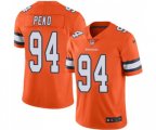 Denver Broncos #94 Domata Peko Limited Orange Rush Vapor Untouchable Football Jersey