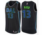 Dallas Mavericks #13 Steve Nash Swingman Black NBA Jersey - City Edition
