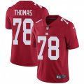 New York Giants #78 Andrew Thomas Red Alternate Stitched NFL Vapor Untouchable Limited Jersey