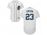 Detroit Tigers #23 Kirk Gibson White Flexbase Authentic Collection MLB Jersey