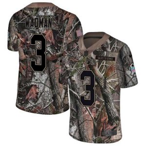 Denver Broncos #3 Colby Wadman Limited Camo Rush Realtree NFL Jersey