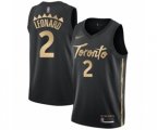 Toronto Raptors #2 Kawhi Leonard Swingman Black Basketball Jersey - 2019-20 City Edition