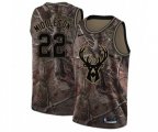 Milwaukee Bucks #22 Khris Middleton Swingman Camo Realtree Collection NBA Jersey