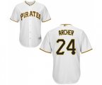 Pittsburgh Pirates #24 Chris Archer Replica White Home Cool Base Baseball Jersey