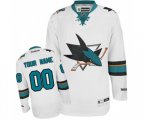 San Jose Sharks Customized Premier White Away NHL Jersey