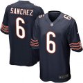 Chicago Bears #6 Mark Sanchez Game Navy Blue Team Color NFL Jersey