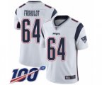 New England Patriots #64 Hjalte Froholdt White Vapor Untouchable Limited Player 100th Season Football Jersey