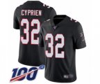 Atlanta Falcons #32 Johnathan Cyprien Black Alternate Vapor Untouchable Limited Player 100th Season Football Jersey