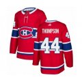 Montreal Canadiens #44 Nate Thompson Authentic Red Home Hockey Jersey