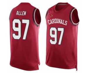 Arizona Cardinals #97 Zach Allen Limited Red Player Name & Number Tank Top Football Jersey