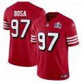 San Francisco 49ers 97 Nick Bosa New Red 2023 F U S E Vapor Untouchable Limited Stitched Football 2024 Super Bowl LVIII