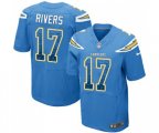 Los Angeles Chargers #17 Philip Rivers Elite Electric Blue Alternate Drift Fashion Football Jersey