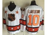 Montreal Canadiens #10 Guy Lafleur White Orange All Star CCM Throwback Stitched NHL Jersey