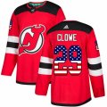 New Jersey Devils #29 Ryane Clowe Authentic Red USA Flag Fashion NHL Jersey