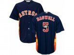 Houston Astros #5 Jeff Bagwell Authentic Navy Blue Team Logo Fashion Cool Base MLB Jersey