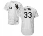 Chicago White Sox #33 James McCann White Home Flex Base Authentic Collection Baseball Jersey