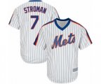 New York Mets #7 Marcus Stroman Replica White Alternate Cool Base Baseball Jersey